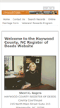 Mobile Screenshot of haywooddeeds.com